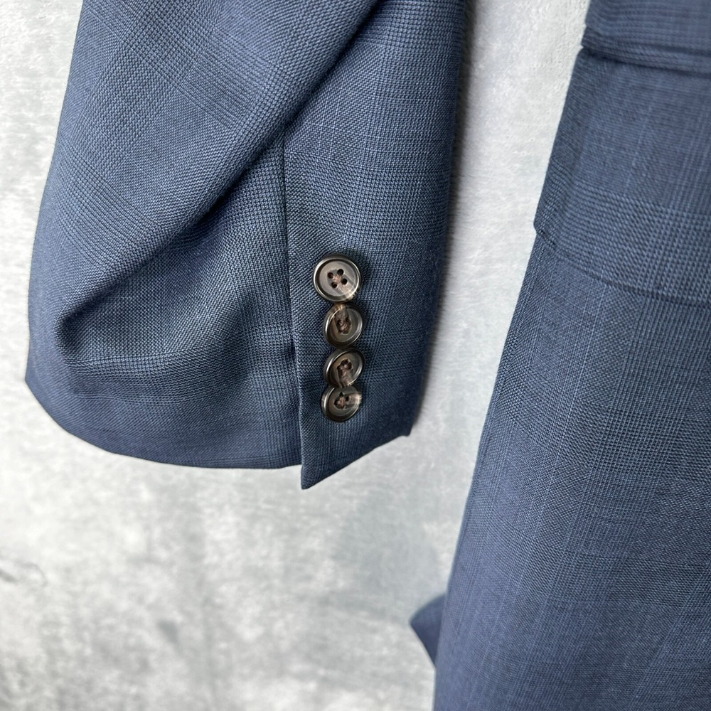 Lauren Ralph Lauren‎ Suit Jacket Mens 44L Gray 100% Wool Trim Fit Blazer - Picture 5 of 14